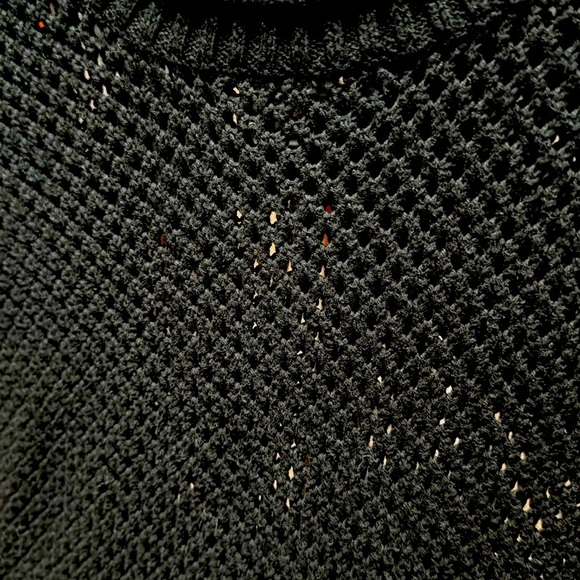 Rock & Republic Black Crew Neck Net Sweater With Stud Detail - Picture 4 of 5